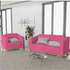 Kit Sofá 2 Lugares E Poltrona Europa Corano Pink Amarena Móve