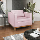 Kit Sofá 2 Lugares E Poltrona Europa Corano Rosa Bebê Doce So