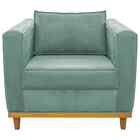 Kit Sofá 2 Lugares E Poltrona Europa Linho Amarena Móveis - A