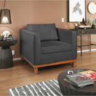 Kit Sofá 2 Lugares E Poltrona Europa Linho Doce Sonho Móveis