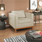 Kit Sofá 2 Lugares E Poltrona Europa Suede Doce Sonho Móveis