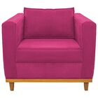 Kit Sofá 2 Lugares E Poltrona Europa Suede Doce Sonho Móveis