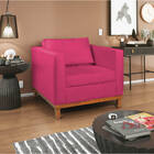 Kit Sofá 2 Lugares E Poltrona Europa Suede Doce Sonho Móveis