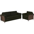 Kit Sofa 2 Lugares E Poltrona Ravel Linho E Corano Moll