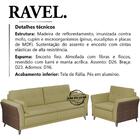 Kit Sofa 2 Lugares E Poltrona Ravel Linho E Corano Moll