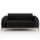 Kit Sofá 2 Lugares Sala Estar 150cm E Poltrona Molino Pés D'o