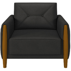 Kit Sofá 2 Lugares Sala Estar 165 Com Poltrona Berilo Pés Mad