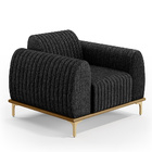 Kit Sofá 3 Lugares 180cm Com 2 Poltronas Molino Pés D'ouro D0