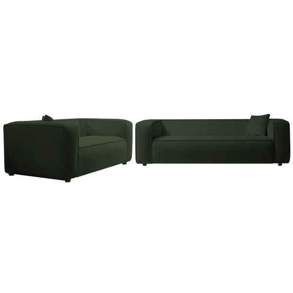 Kit Sofá 3 Lugares 180cm E Poltrona Decorativa Escritório Org