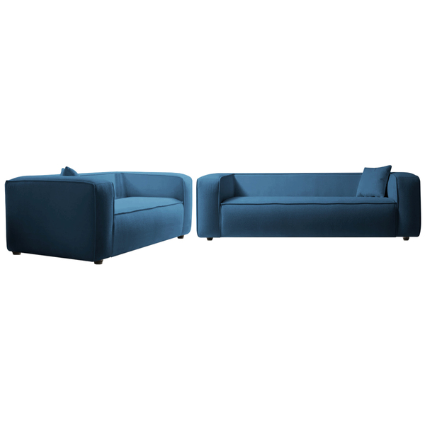 Kit Sofá 3 Lugares 180cm E Poltrona Decorativa Escritório Org