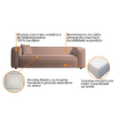 Kit Sofá 3 Lugares 180cm E Poltrona Decorativa Escritório Org