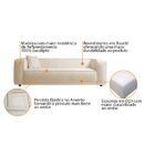 Kit Sofá 3 Lugares 180cm E Poltrona Decorativa Escritório Org