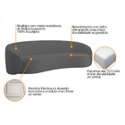 Kit Sofá 3 Lugares 180cm E Poltrona Orgânica Luxo Recepção Am