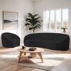 Kit Sofá 3 Lugares 180cm E Poltrona Orgânica Luxo Recepção Am