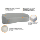 Kit Sofá 3 Lugares 180cm E Poltrona Orgânica Luxo Recepção Am