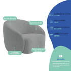 Kit Sofá 3 Lugares 180cm E Poltrona Orgânica Luxo Recepção Am