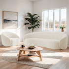 Kit Sofá 3 Lugares 180cm E Poltrona Orgânica Luxo Recepção Am