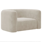 Kit Sofá 3 Lugares 180cm E Poltrona Orgânica Luxo Recepção Me