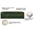 Kit Sofá 3 Lugares 180cm E Poltrona Orgânica Luxo Recepção Me