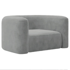 Kit Sofá 3 Lugares 180cm E Poltrona Orgânica Luxo Recepção Me