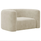 Kit Sofá 3 Lugares 180cm E Poltrona Orgânica Luxo Recepção Me