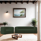 Kit Sofá 3 Lugares 180cm E Poltrona Orgânica Luxo Recepção Me