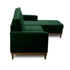 Kit Sofá 3 Lugares 2,10m Com Chaise E 2 Poltronas Living Lavi