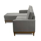 Kit Sofá 3 Lugares 2,10m Com Chaise Esquerdo E 2 Poltronas Li