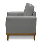 Kit Sofá 3 Lugares 2,10m Com Chaise Esquerdo E Poltrona Livin