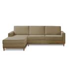 Kit Sofá 3 Lugares 2,10m Com Chaise Le E 2 Poltronas Living G