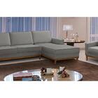 Kit Sofá 3 Lugares 2,60m Com Chaise E Poltrona Living Lavinia