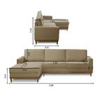 Kit Sofá 3 Lugares 2,60m Com Chaise Esquerdo E 2 Poltronas Li