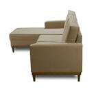 Kit Sofá 3 Lugares 2,60m Com Chaise Le E Poltrona Living Gabi