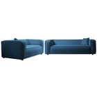 Kit Sofá 3 Lugares 200cm E Poltrona Decorativa Escritório Org