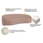 Kit Sofá 3 Lugares 200cm E Poltrona Orgânica Luxo Recepção Am