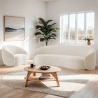 Kit Sofá 3 Lugares 200cm E Poltrona Orgânica Luxo Recepção Am