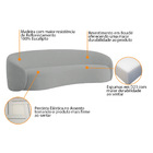 Kit Sofá 3 Lugares 200cm E Poltrona Orgânica Luxo Recepção Am