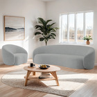 Kit Sofá 3 Lugares 200cm E Poltrona Orgânica Luxo Recepção Am