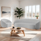 Kit Sofá 3 Lugares 200cm E Poltrona Orgânica Luxo Recepção Am