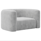 Kit Sofá 3 Lugares 200cm E Poltrona Orgânica Luxo Recepção Me