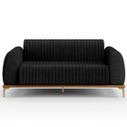 Kit Sofá 3 Lugares 210cm Com 2 Poltronas Molino Pés D'ouro D0