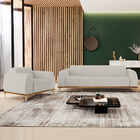 Kit Sofá 3 Lugares Sala Estar 180cm Com Poltrona Molino Pés D