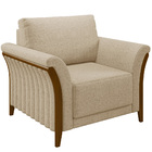 Kit Sofá 3 Lugares Sala Estar 222 Com Poltrona Stefan Pés Mad