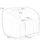 Kit Sofá 4 Lugares Para Sala 252cm Com 02 Poltronas Lazio M03