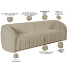 Kit Sofá 5 Lugares Para Sala 332cm Com 02 Poltronas Lazio M03