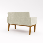 Kit Sofá Com Base Reforçada + 2 Poltronas Sala De Estar Bege