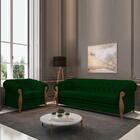 Kit Sofa E Poltrona Decorativa Murano Veludo Moll
