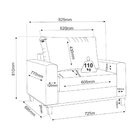 Kit Sofá Living 3 Lugares 1,80m Poltrona Veludo Alpino Bombom