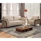 Kit Sofá Living 3 Lugares E Poltrona 102cm Pés Madeira Roya Z