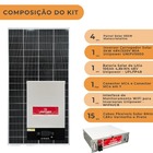 Kit Solar 8880w/dia Inversor 5kw 48v/220v 80a E Bateria De Lí